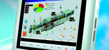 Effizienter HMI Panel-PC mit D525 CPU