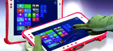 Leistungsstarker, robuster 10“ Tablet-PC mit ultrahellem Display