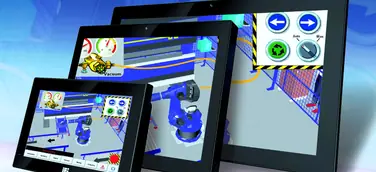 KompakteTouchpanel-PC`s bieten IP64 frontseitig