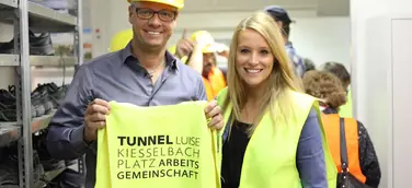 Ein Meilenstein am Mittleren Ring in München