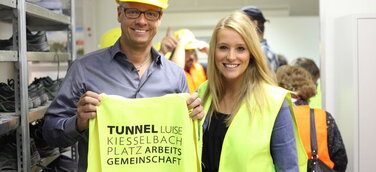 Ein Meilenstein am Mittleren Ring in München