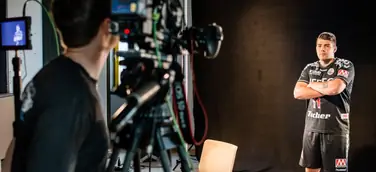 HC Erlangen: Großes Foto- und Videoshooting beim Medienpartner hl-studios
