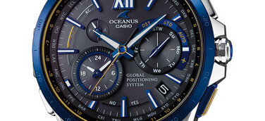 Rekristallisierte blaue Saphire von KYOCERA funkeln in der neuen OCEANUS-Uhr von CASIO
