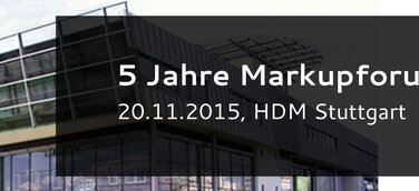 Markupforum 2015: Die XML-Fachtagung in Stuttgart