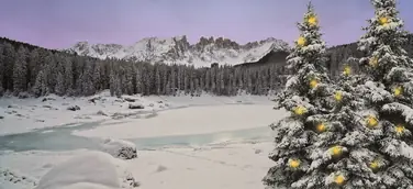Weihnachtszauber am Karer See im Eggental