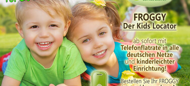 Rundum abgesichert mit dem FROGGY Kids Locator