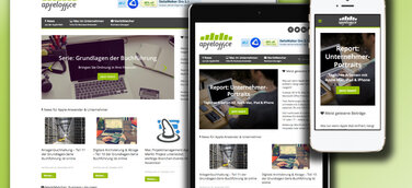 Onlineportal apfeloffice erhält neues, mobiltaugliches Design