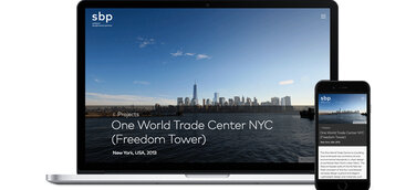 Responsive, schnell und mit umfangreicher Projektdatenbank – sbp mit neuer Webseite von anders und sehr