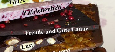 Schokolade ist Glück, das man verschenken kann.