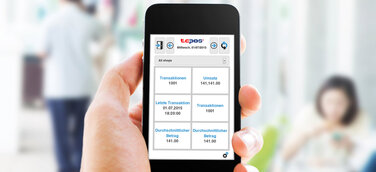 TCPOS Mobile Dashboard: Kennzahlen per Fingertipp