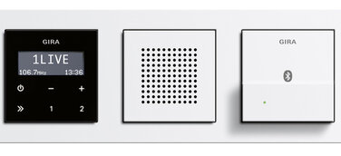 Gira Dockingstation für das Gira Unterputz-Radio RDS: Musik pur