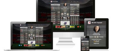 Die Fussball-Tippspiel Web-Applikation „Tipp Striker“ lässt Unternehmen die Emotionen um die EM 2016 nutzen