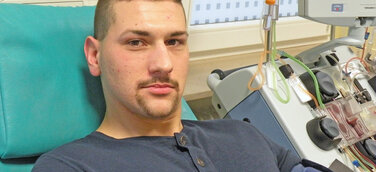 Dieser Soldat eine Mission: Durch eine Stammzellspende Leben retten