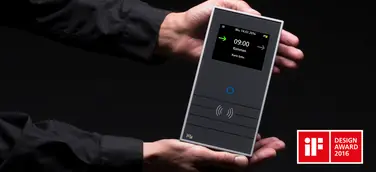 Zeiterfassungsterminal INTUS 5200/G von PCS erhält den iF DESIGN AWARD 2016.