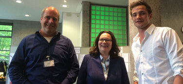 Eckert-Schüler begeistert Bundesministerin Nahles