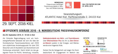 Effiziente Gebäude 2016 - 8. Norddeutsche Passivhauskonferenz