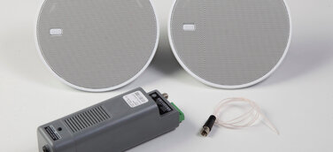 Kleine Beschallungsanlage mit Bluetoothsteuerung für Deckeneinbau
