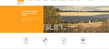 sun.factory GmbH geht mit neuer Website ans Netz