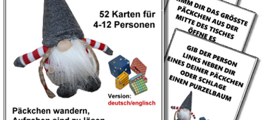 Wichteln mit dem Wichtel-Geschenkespiel: Lustiges und spannendes Kartenspiel für Jung und Alt