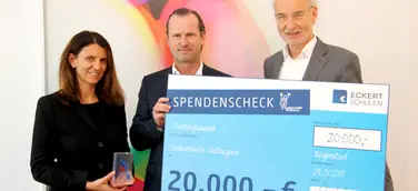 Eckert Schulen spenden 20.000 € an Leukämiehilfe