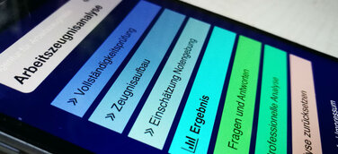 Arbeitszeugnisse analysieren mittels App