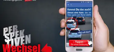 Social Media-Kampagne holt Rettungsgasse-Ignoranten bei ihrem Irrglaube ab