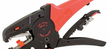 Automatische Abisolierzange von Wiha erleichtert Kabelkonfektionierung