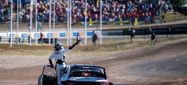 Jubel in Höljes: Audi-Pilot Bakkerud holt sich WM-Rang zwei zurück