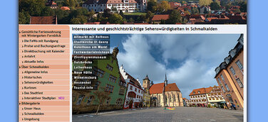 360°-Panoramen als virtuelle Tour durch die hübsche Fachwerkstadt Schmalkalden/Thüringen