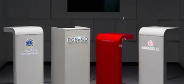 Neue Rednerpulte: Für Auge und Ohr