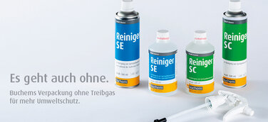 Buchem Chemikalien ohne Treibgas für mehr Effizienz plus Umweltschutz
