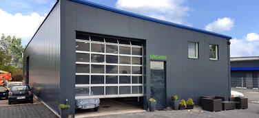 Autosattlerei Rüdiger Neumann aus Linsburg erweitert Filialnetz mit Systemhalle von Hacobau