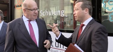 Bundeswirtschaftsminister Altmaier trifft Unternehmer in Hannover und besucht das Mittelstand 4.0-Kompetenzzentrum