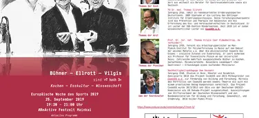 Wissenschaftliche Kochshow zu Gast auf der BeActive 2019 25.9.2019 Frankfurt. mainkai 19:30 - 21:00 Uhr