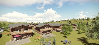 Bauarbeiten im ChaletResort Sankt Englmar schreiten weiter voran