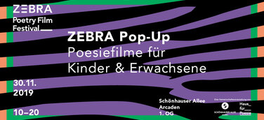 Pop-up-Store der Schönhauser Allee Arcaden wird Preview-Kino für das ZEBRA Poetry Film Festival