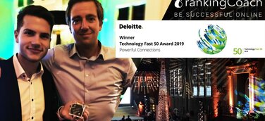 rankingCoach erzielt 38. Platz der Technology Fast 50–Deutschlands am schnellsten wachsende Technologieunternehmen