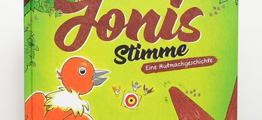 Bilinguales Kinderbuch "Jonis Stimme / Joni's Voice" im Chocolate Flowers Kinderbuchverlag