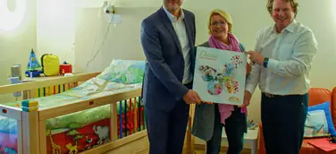 Sonepar unterstützt soziale Einrichtung. Zwei neue Pflegebetten für das Kinder- und Jugendhospiz Regenbogenland