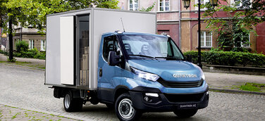 Vorreiter: Quantron mit Hybrid-Antrieb auf Basis des IVECO Daily preislich und technisch derzeit konkurrenzlos