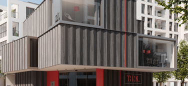 Holz in neuem Design: Dreidimensionale Fassaden für den Objektbau - gestalterische Vielfalt mit nur zwei Profilformen.