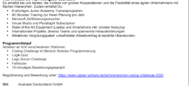 women coding challenge 2020