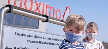 Mützenhersteller maximo launcht Webshop und setzt auf Mund und-Nasen- Masken für Kinder und Erwachsene