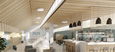 Dreidimensionales Holzdesign in akustischer Qualität: Schallreduzierende Vollholzprofile für die Innenraumgestaltung