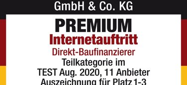 Direkt-Baufinanzierer DISQ-Studie: Premium-Auszeichnung für DTW | Immobilienfinanzierung