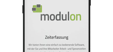 Mobile Zeiterfassung per Smartphone – Neue App der modulon Webservice GmbH