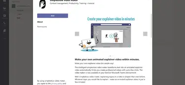 simpleshow video maker ermöglicht Erstellung animierter Erklärvideos direkt in Microsoft Teams