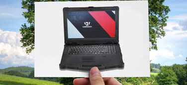 WEROCK präsentiert CO2-neutrales Industrienotebook