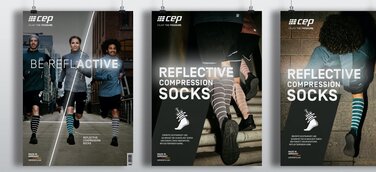 BE REFLACTIVE – Neue Kampagne für cep Sports. Volle Sichtbarkeit auch in der Dunkelheit.
