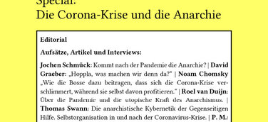 espero-Special: Die Corona-Krise und die Anarchie
